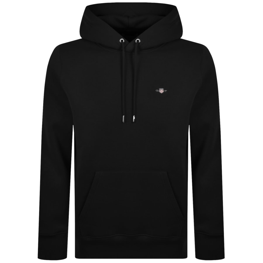 Image number 1 for Gant Regular Shield Hoodie Black