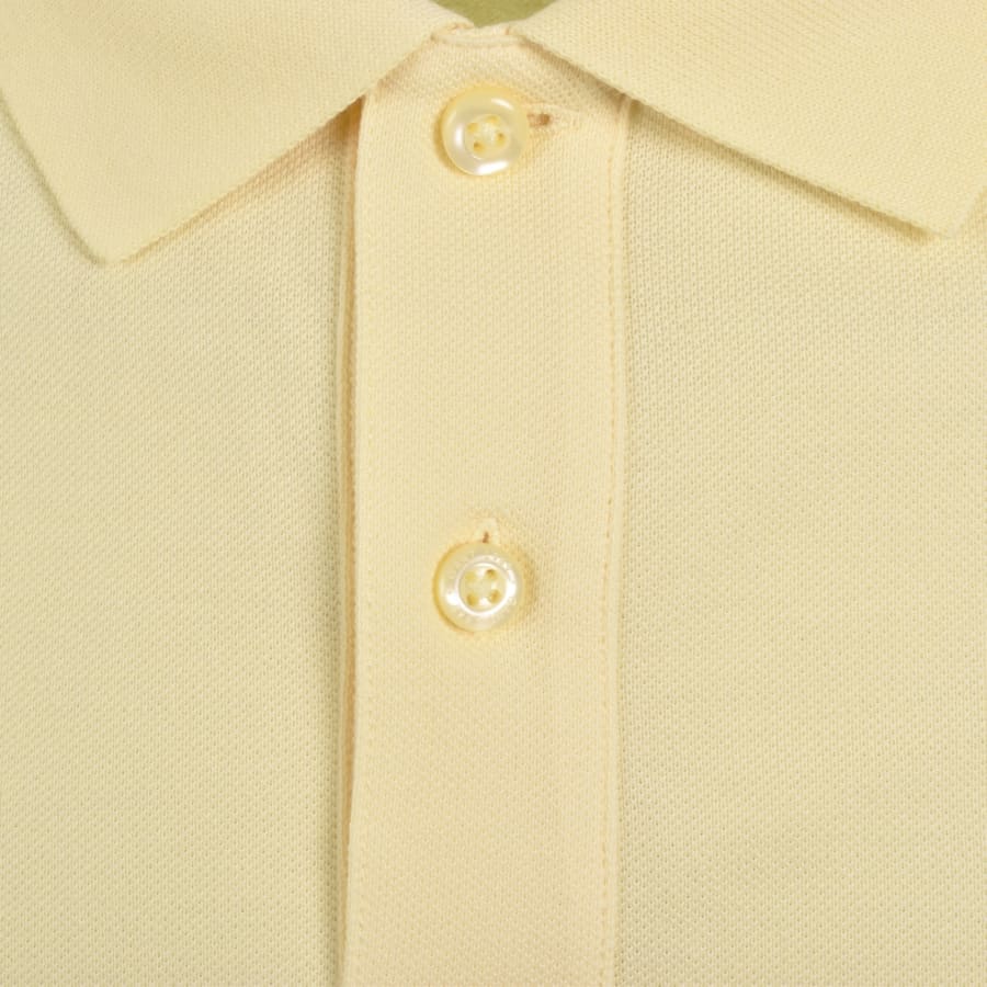 Image number 4 for Gant Shield Pique Polo T Shirt Yellow