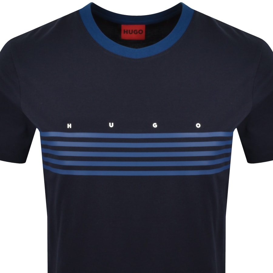 Image number 2 for HUGO Dempsy T Shirt Navy