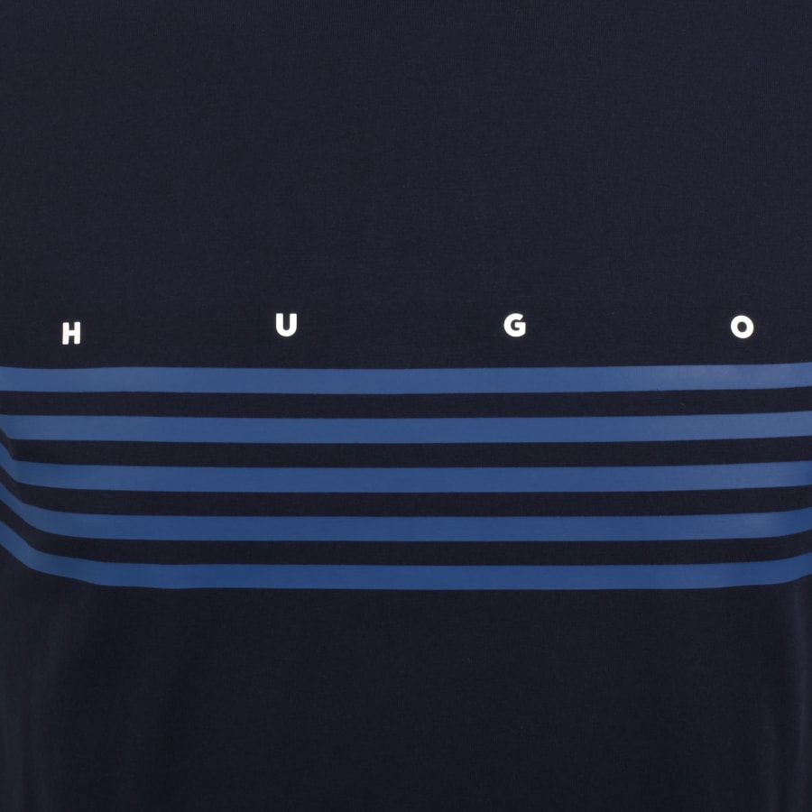 Image number 3 for HUGO Dempsy T Shirt Navy