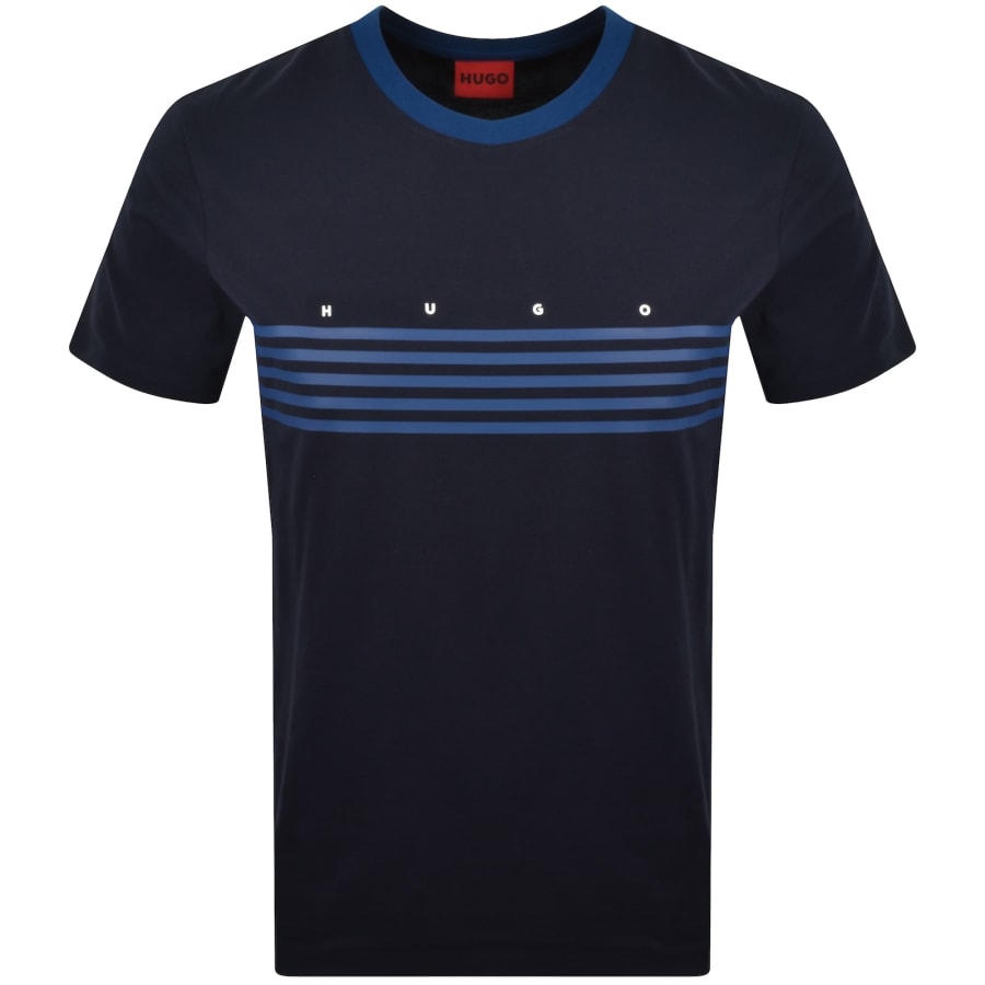 Image number 1 for HUGO Dempsy T Shirt Navy