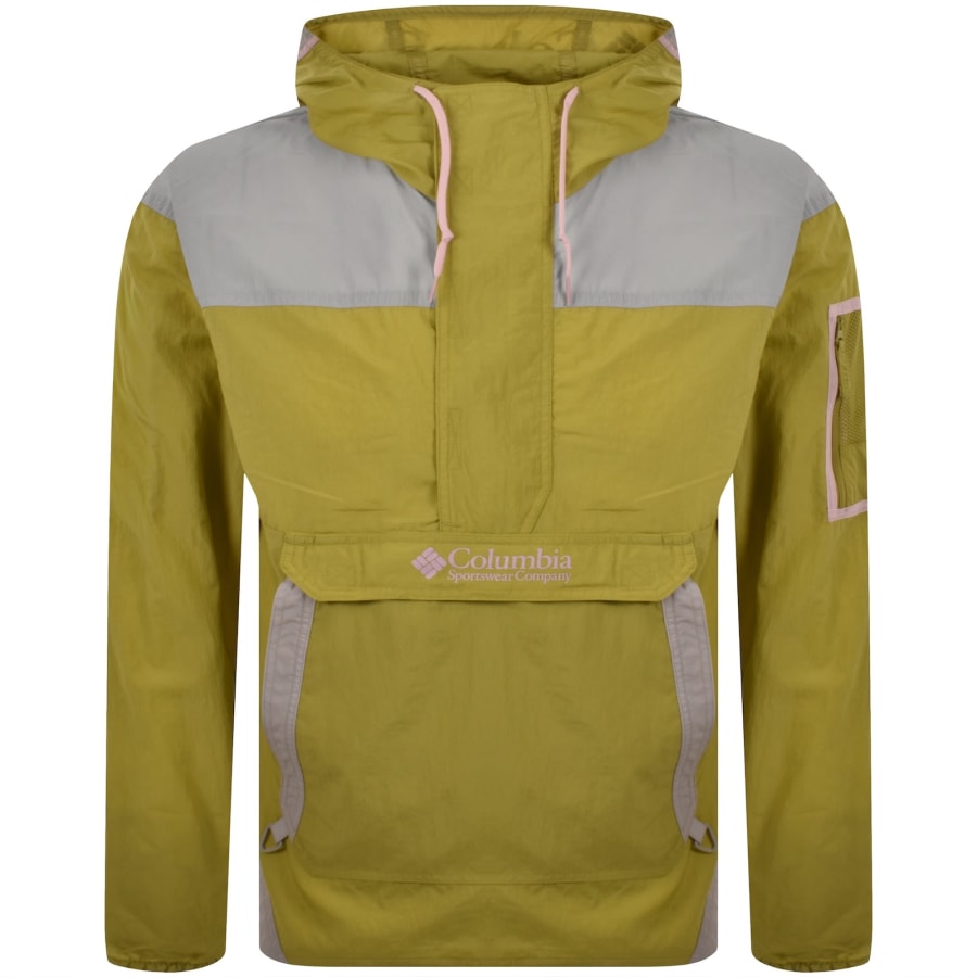 Image number 1 for Columbia Challenger Windbreaker Jacket Green