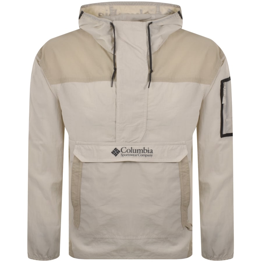 Image number 1 for Columbia Challenger Windbreaker Jacket Beige