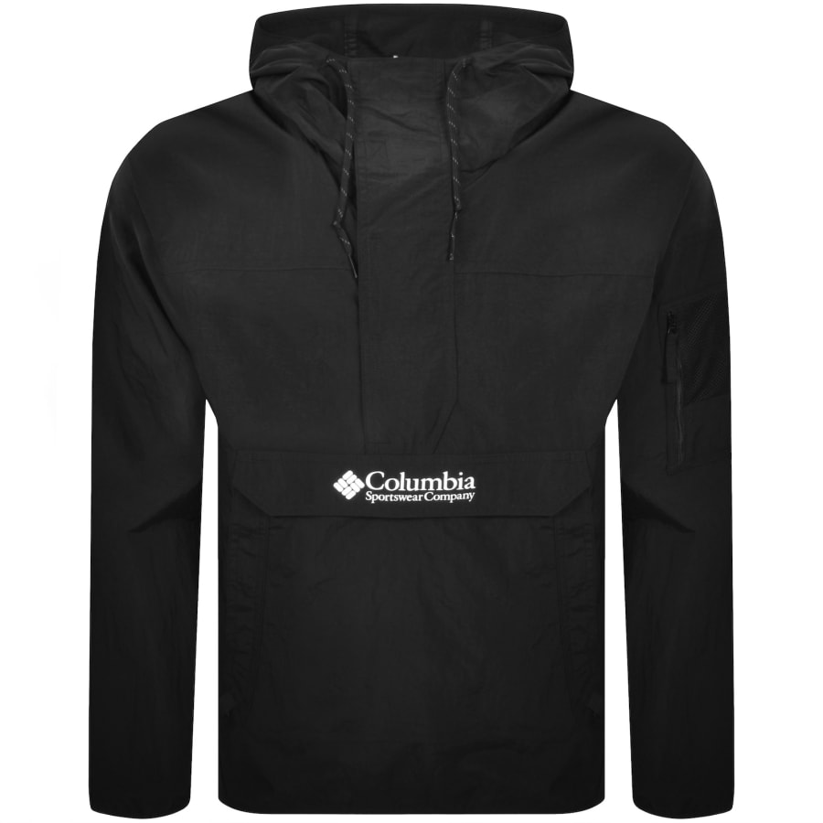 Image number 1 for Columbia Windbreaker Anorak Jacket Black