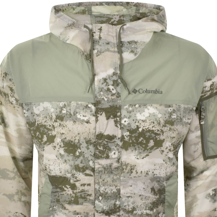 Image number 2 for Columbia Windbreaker Jacket Green