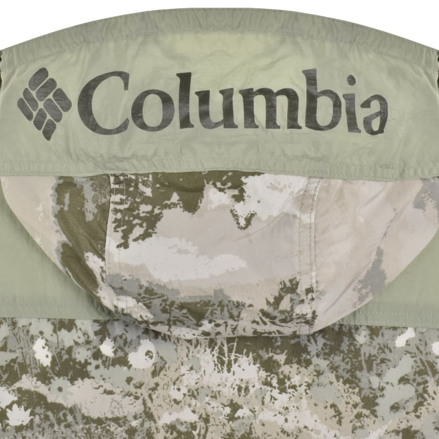 Image number 5 for Columbia Windbreaker Jacket Green