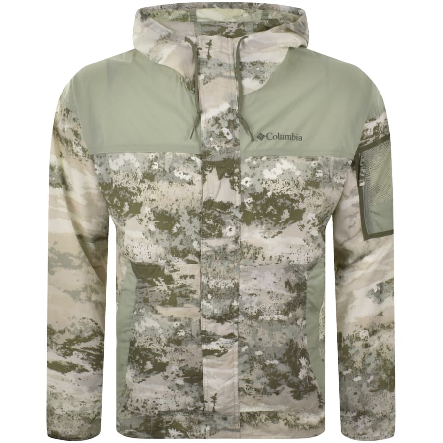 Image number 1 for Columbia Windbreaker Jacket Green