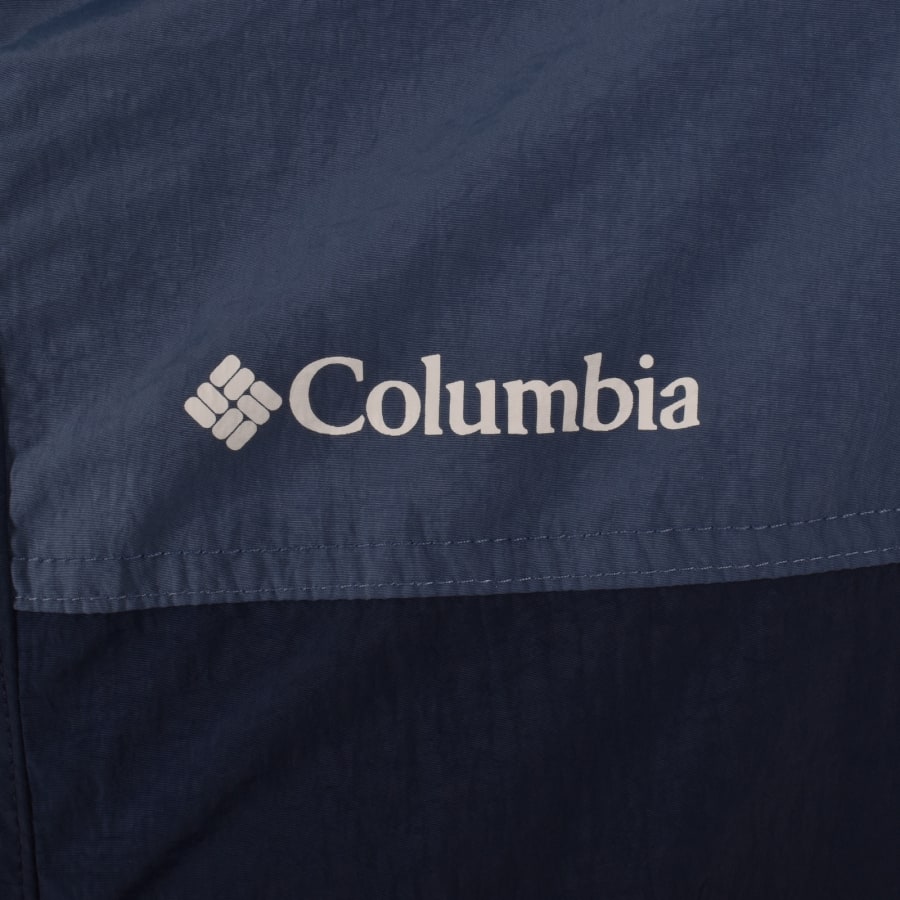 Image number 3 for Columbia Windbreaker Jacket Navy