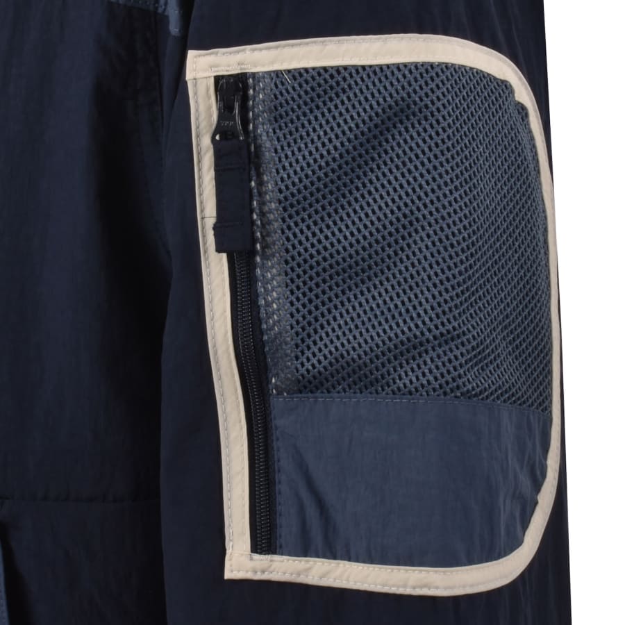 Image number 4 for Columbia Windbreaker Jacket Navy