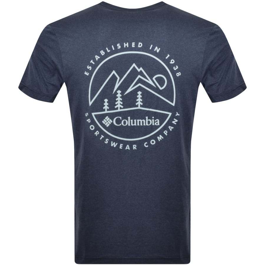 Image number 5 for Columbia Parsons Point T Shirt Navy