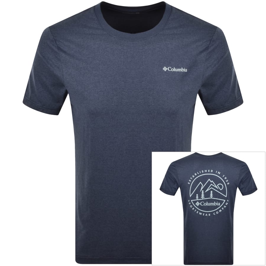 Image number 1 for Columbia Parsons Point T Shirt Navy