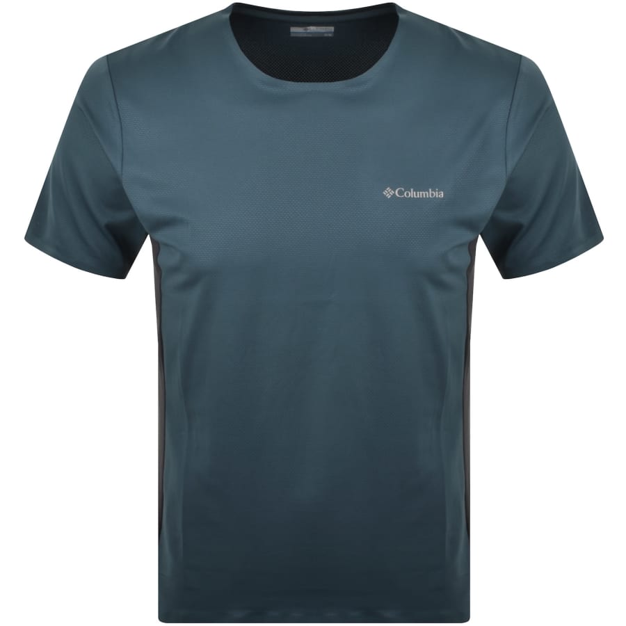 Image number 1 for Columbia Three Pitch Crew Neck T Shirt Blue