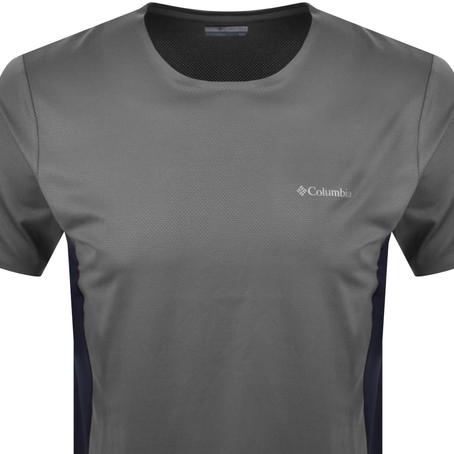 Image number 2 for Columbia Three Pitch Crew Neck T Shirt Grey