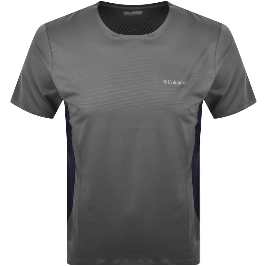 Image number 1 for Columbia Three Pitch Crew Neck T Shirt Grey