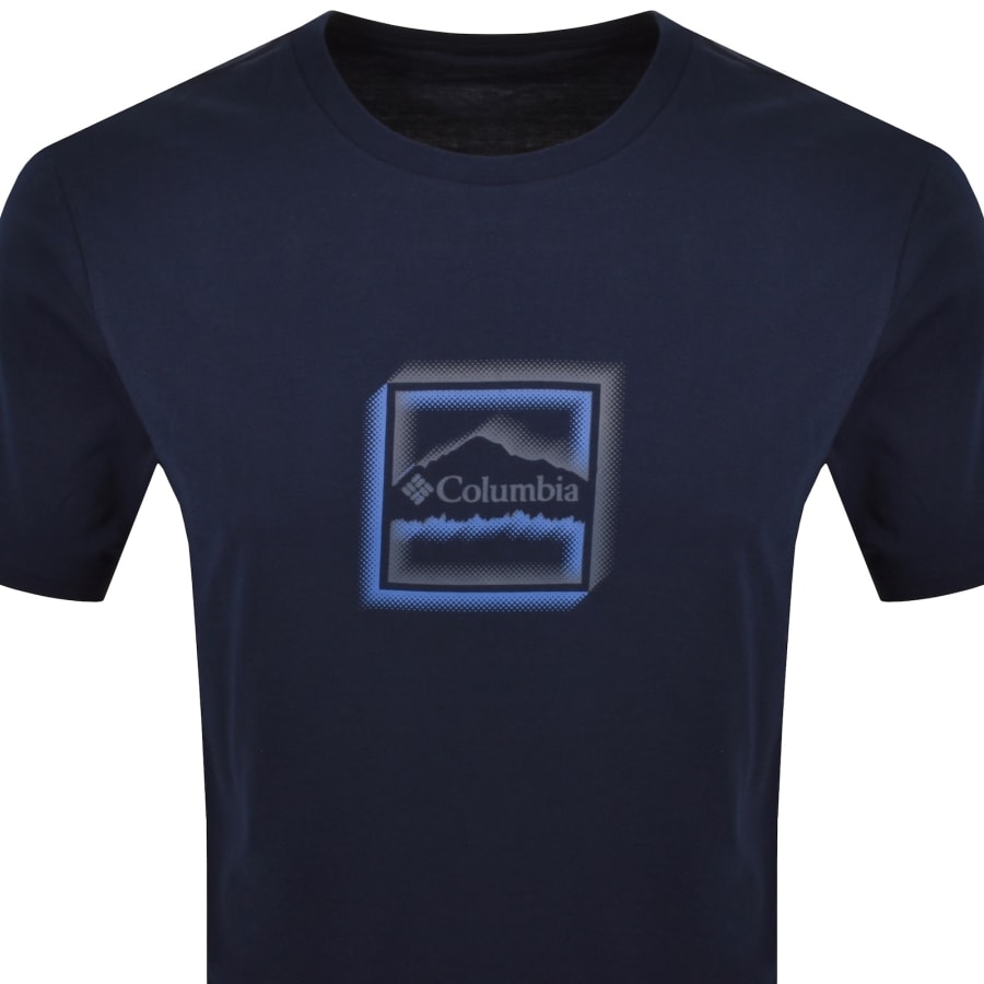 Image number 2 for Columbia Seasonal Graphic T Shirt Navy