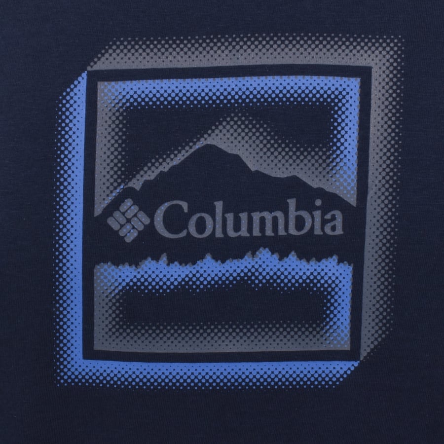 Image number 3 for Columbia Seasonal Graphic T Shirt Navy