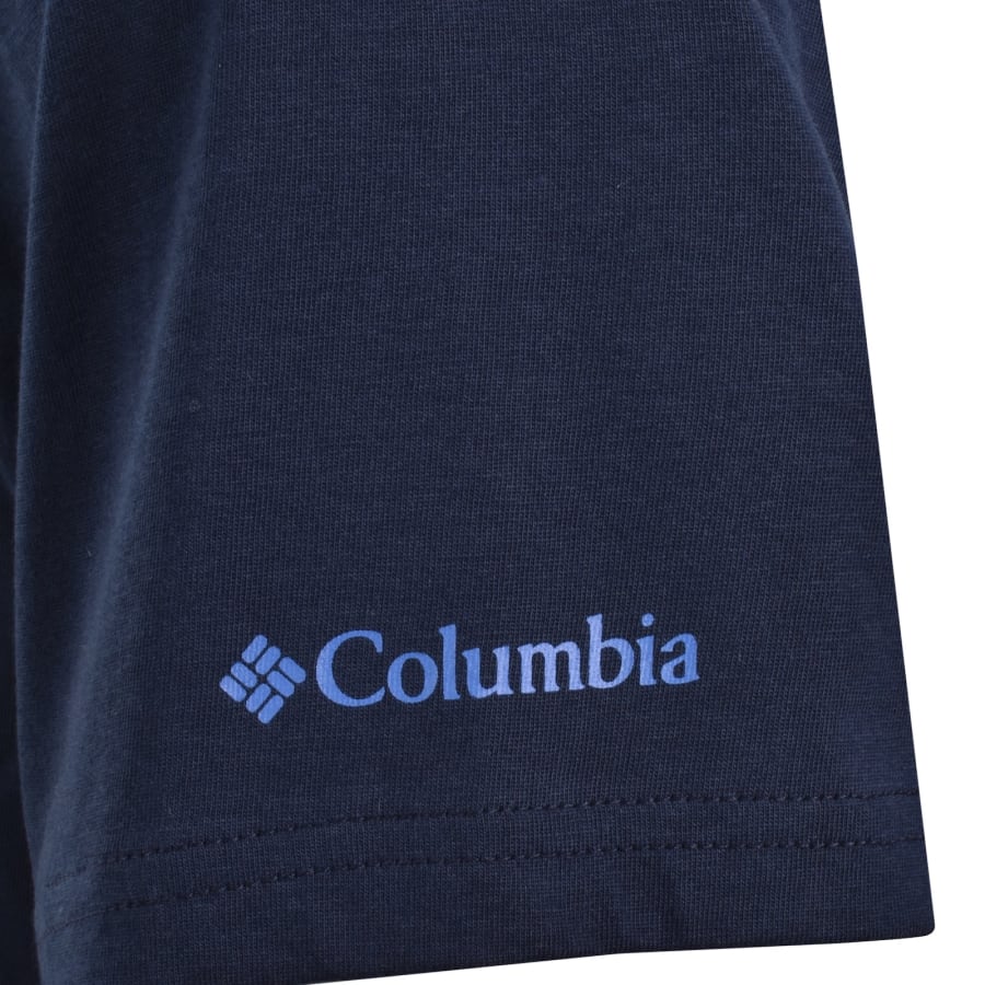 Image number 4 for Columbia Seasonal Graphic T Shirt Navy