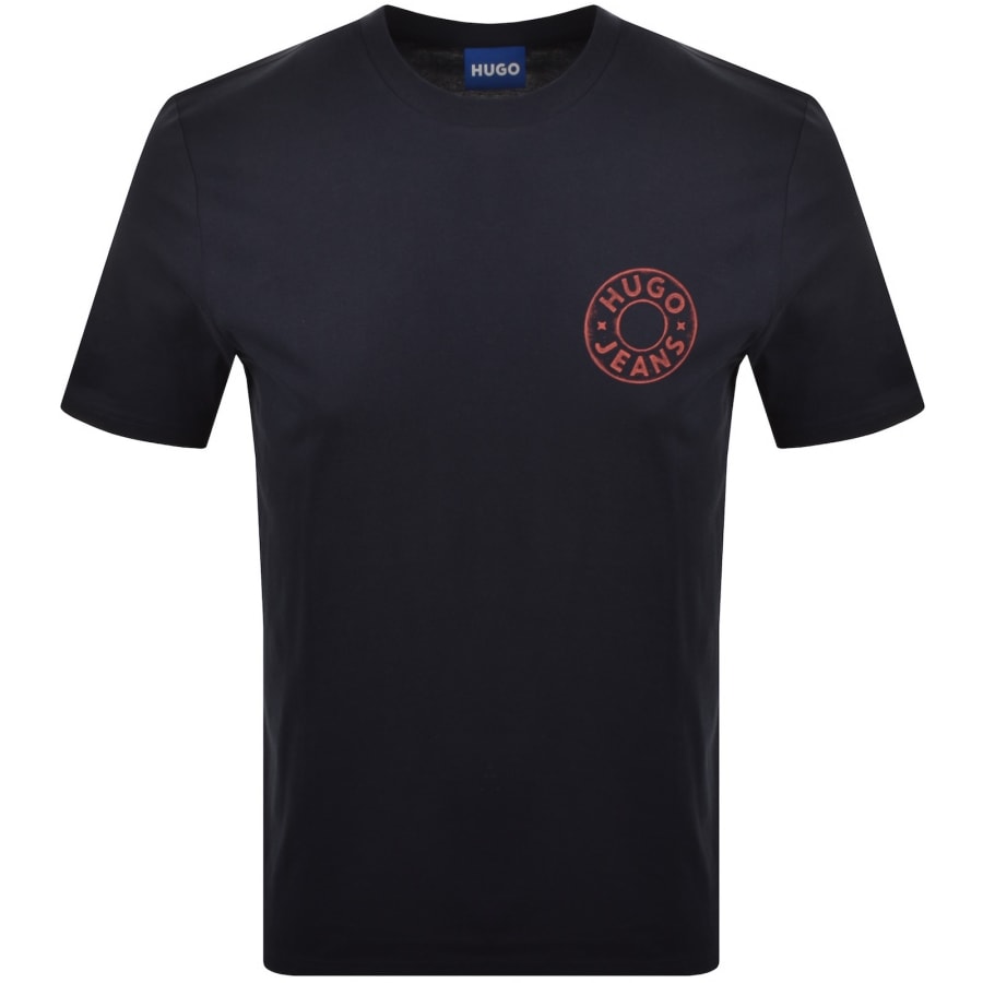 Image number 1 for HUGO Blue Nemodo T Shirt Dark Blue
