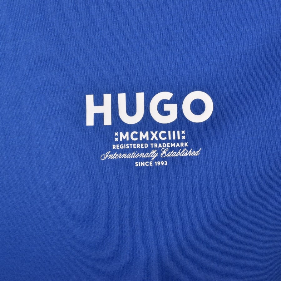 Image number 3 for HUGO Blue Nesptee T Shirt Open Blue