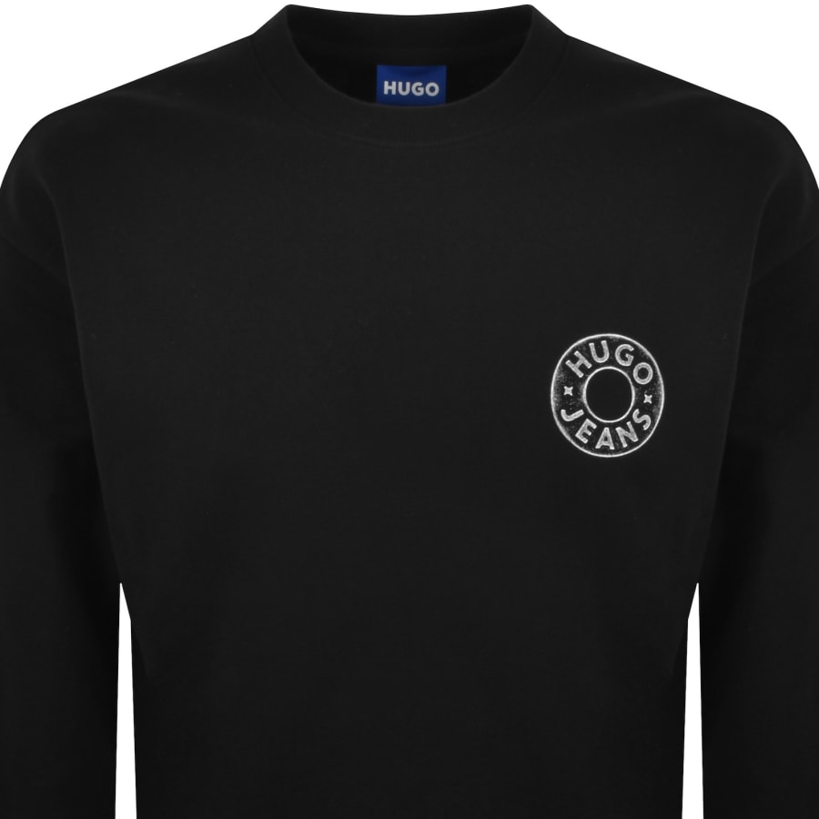 Image number 2 for HUGO Blue Nedos Sweatshirt Black