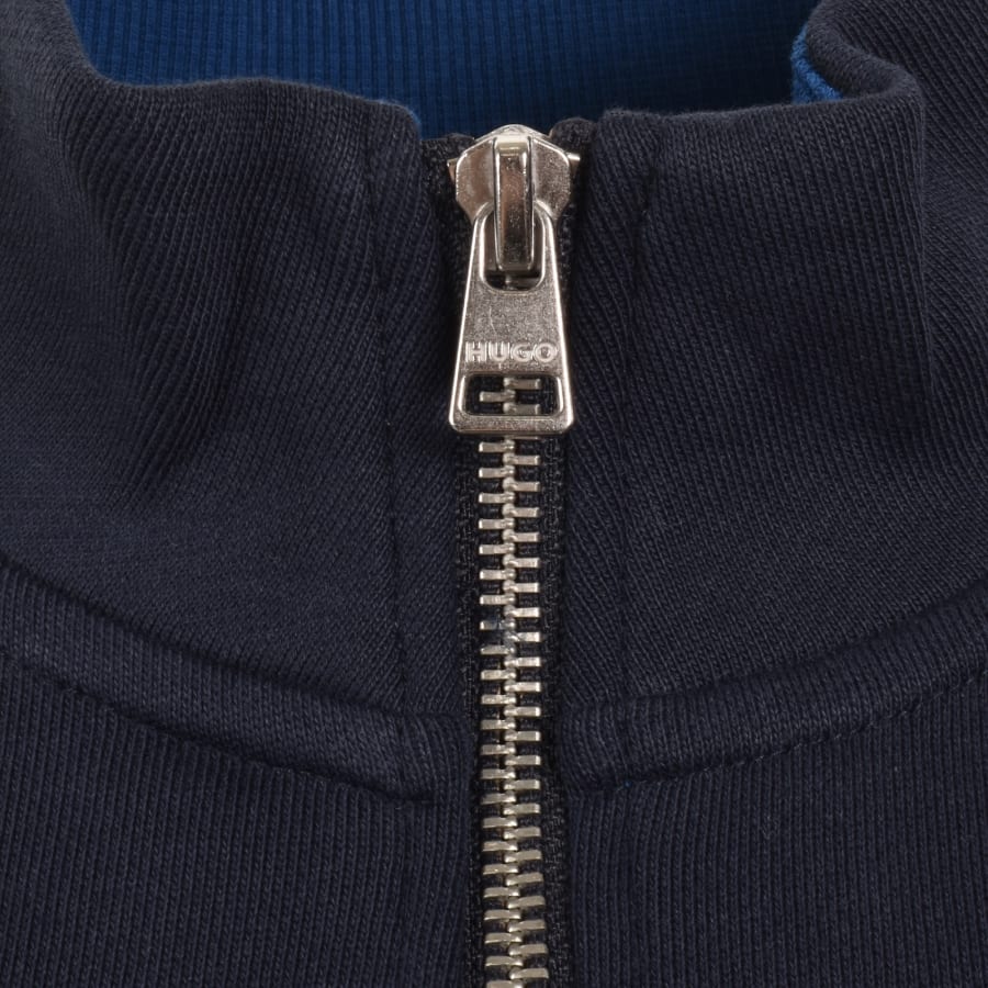 Image number 4 for HUGO Demsizip Sweatshirt Dark Blue