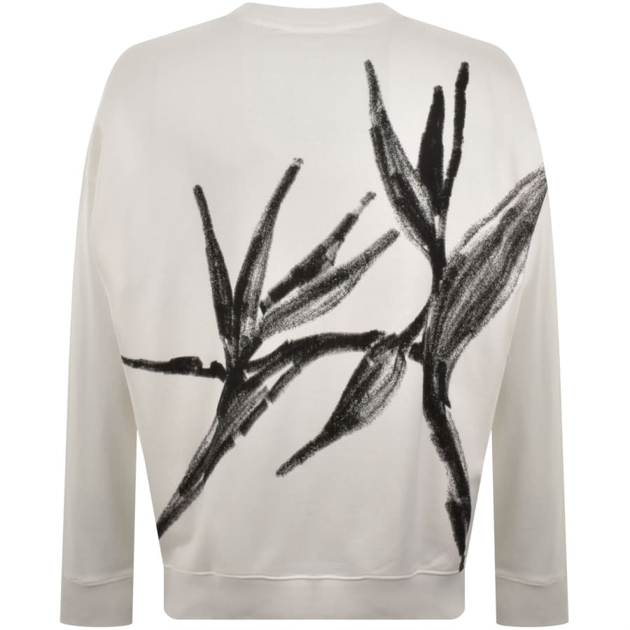 Image number 5 for HUGO Daris Sweatshirt Natural White