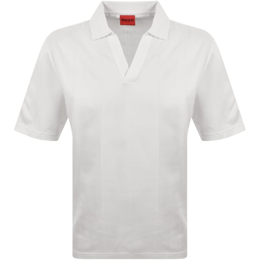 Image number 1 for HUGO Dasillo Polo Shirt White