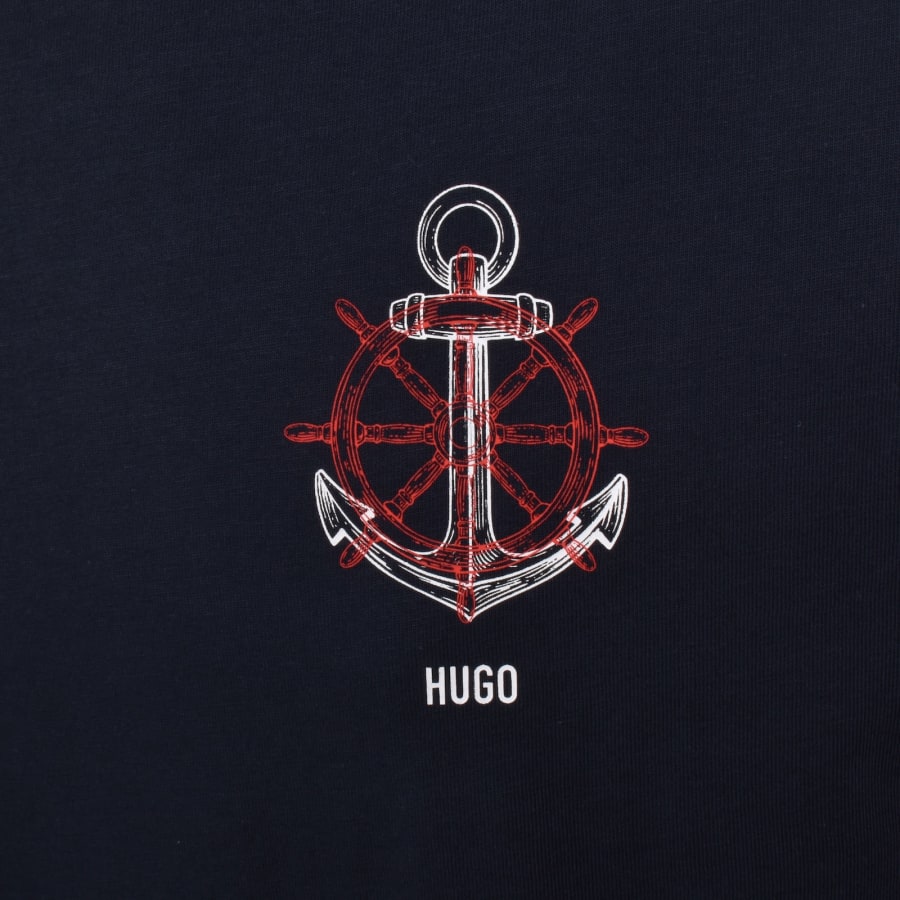 Image number 4 for HUGO Disail T Shirt Blue
