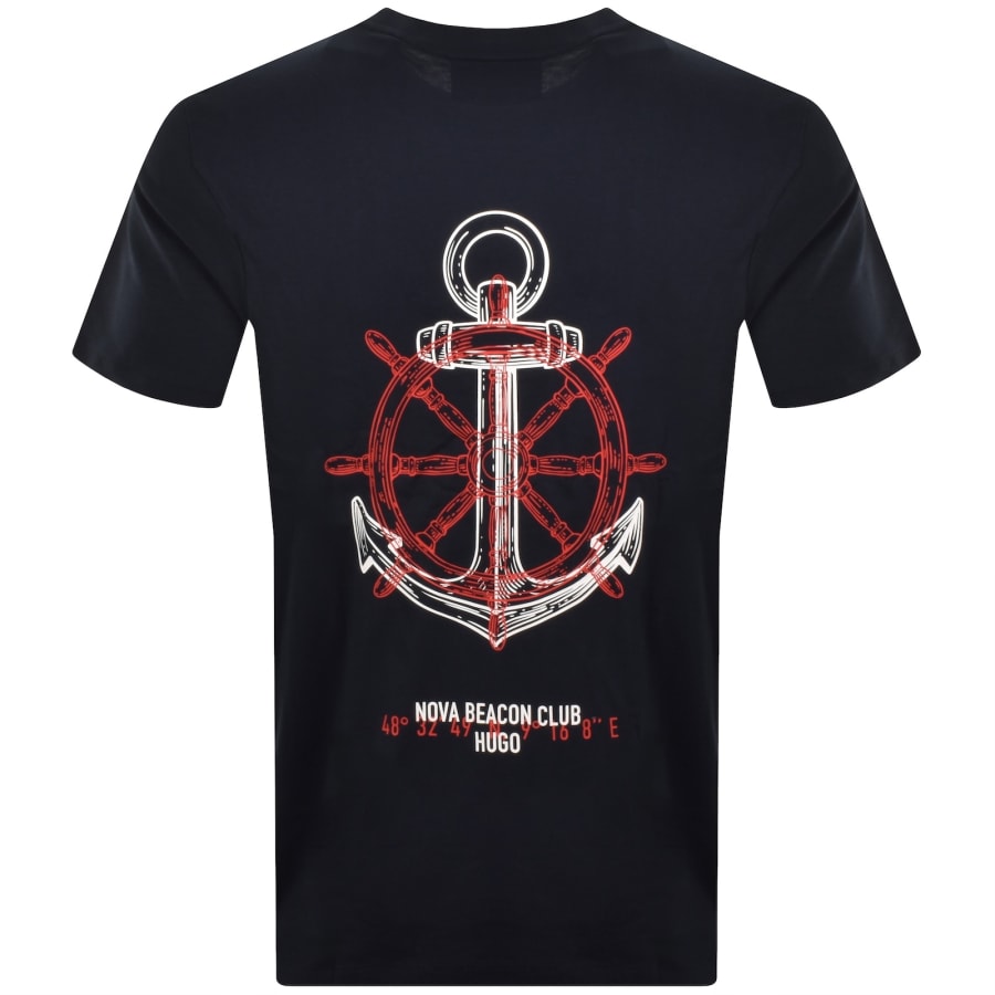 Image number 5 for HUGO Disail T Shirt Blue