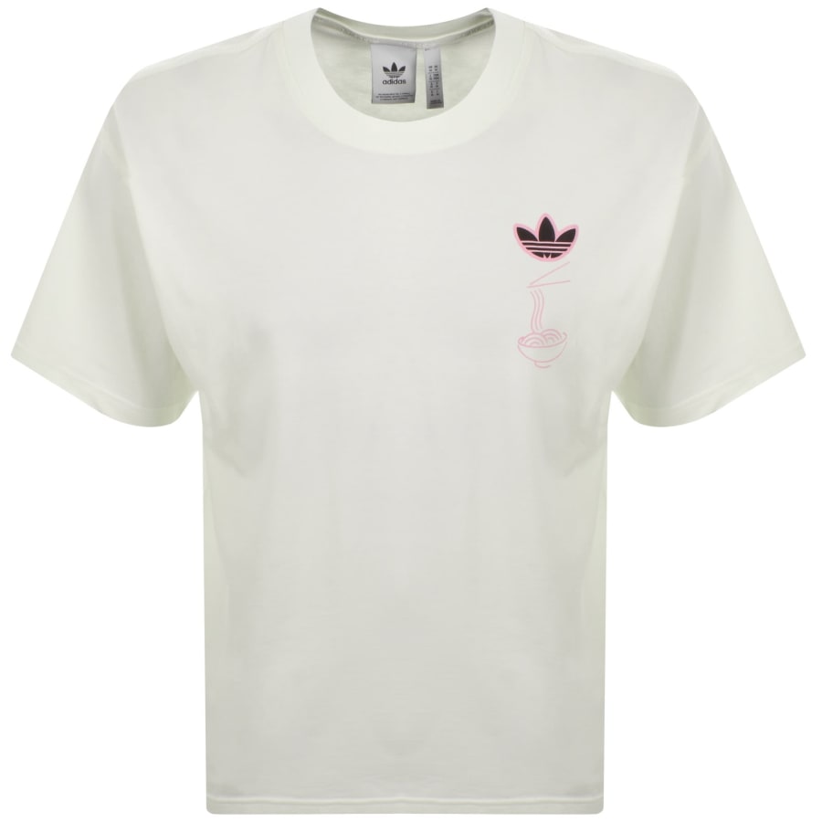 Image number 2 for adidas Originals Soba Cat T Shirt Off White