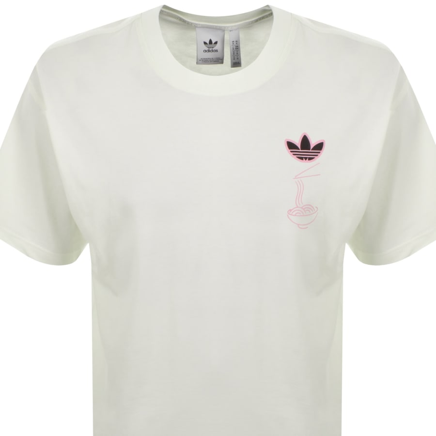 Image number 3 for adidas Originals Soba Cat T Shirt Off White