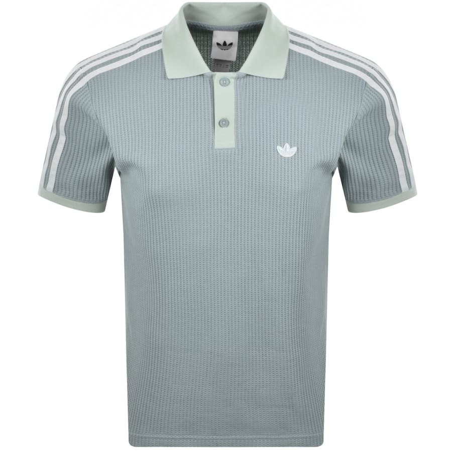 Image number 1 for adidas Originals Waffle Polo Green
