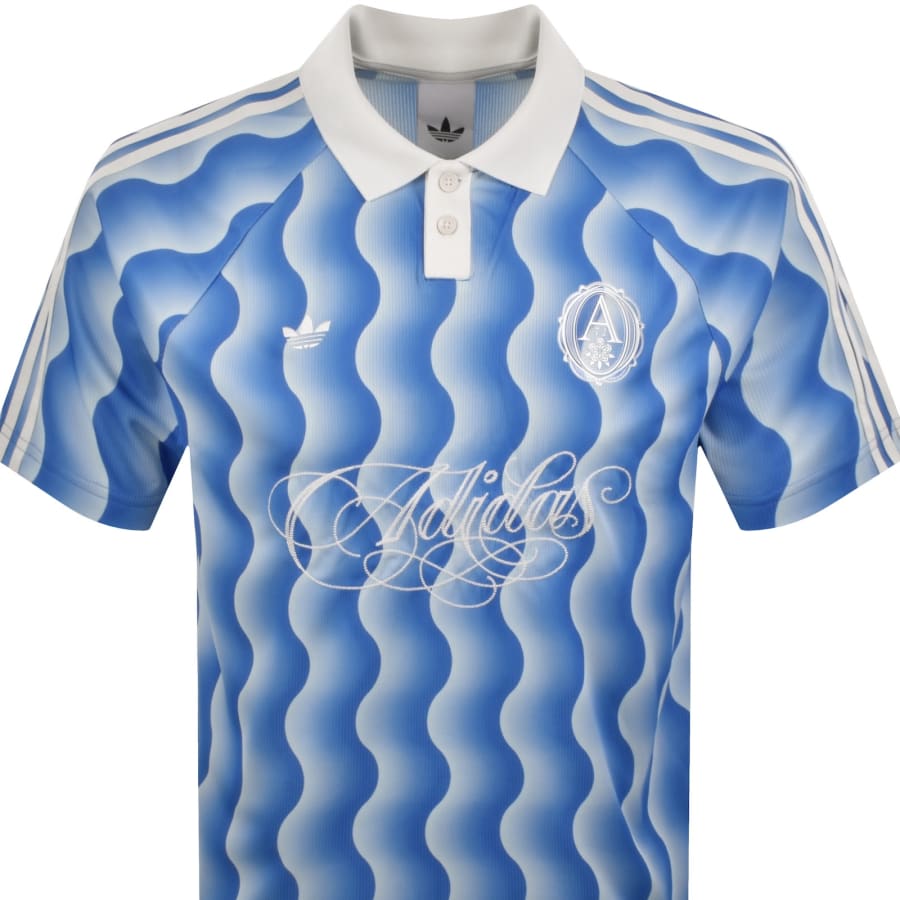 Image number 3 for adidas Originals Jersey Polo Blue