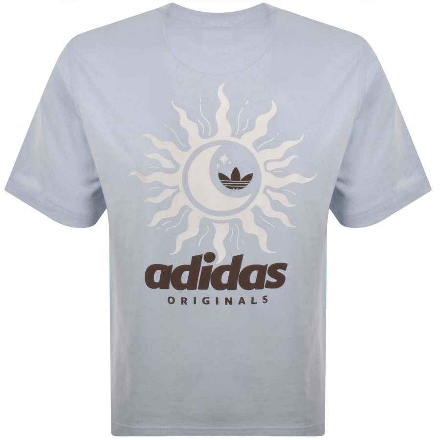 Image number 5 for adidas Originals Sun GFX T Shirt Blue