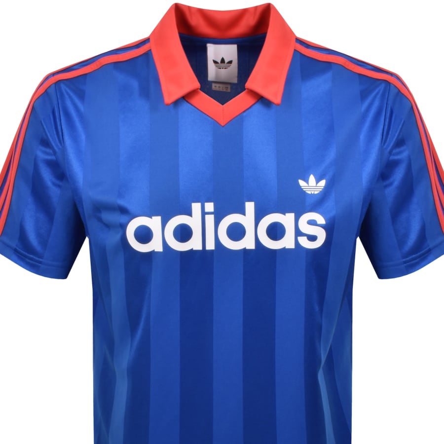 Image number 2 for adidas Originals 3 Stripes T Shirt Blue