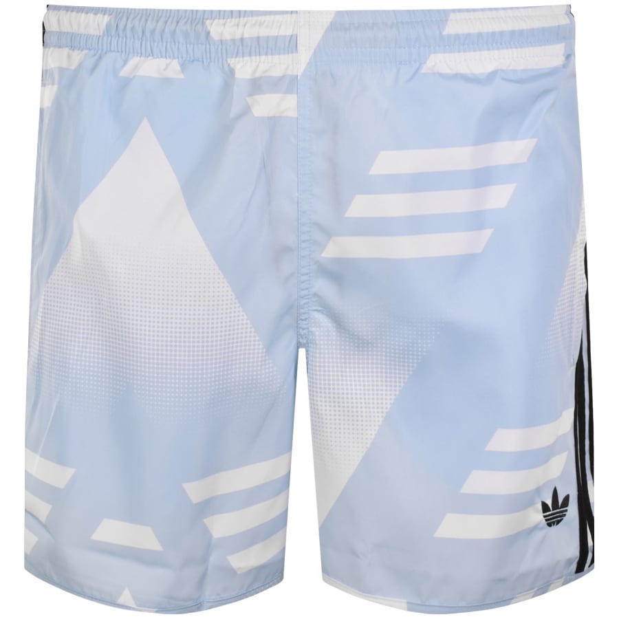 Image number 2 for adidas Originals All Over Print Shorts Blue