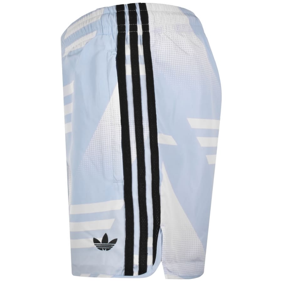 Image number 4 for adidas Originals All Over Print Shorts Blue
