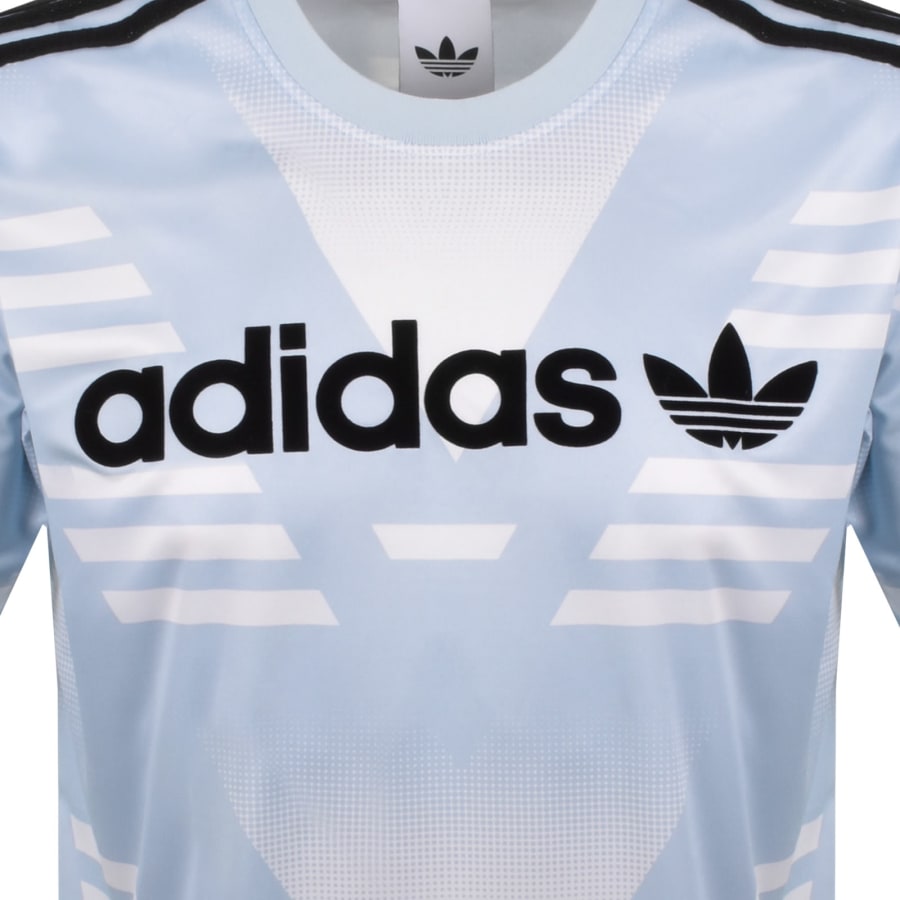 Image number 3 for adidas Originals Sponsored Jersey T Shirt Blue