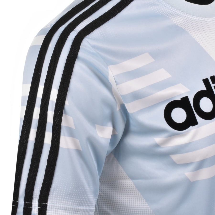 Image number 4 for adidas Originals Sponsored Jersey T Shirt Blue