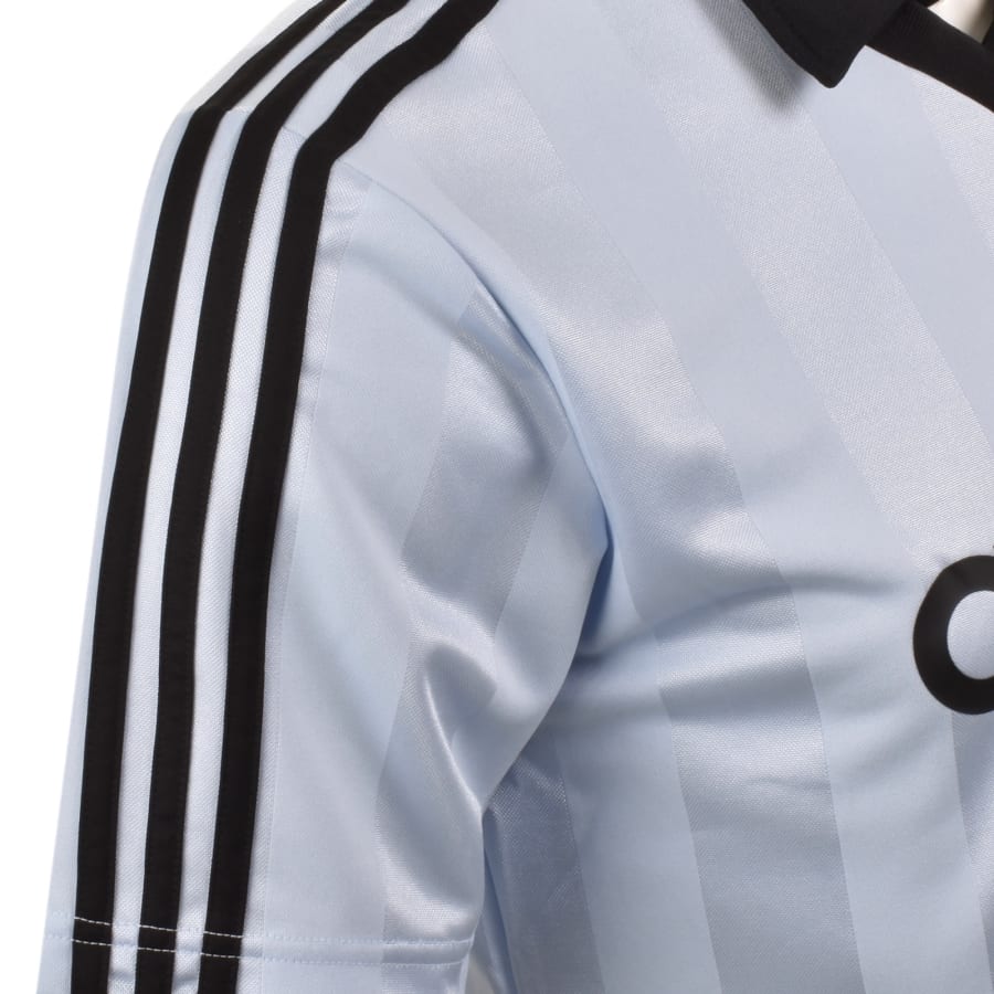 Image number 4 for adidas Originals Jersey Polo T Shirt Blue