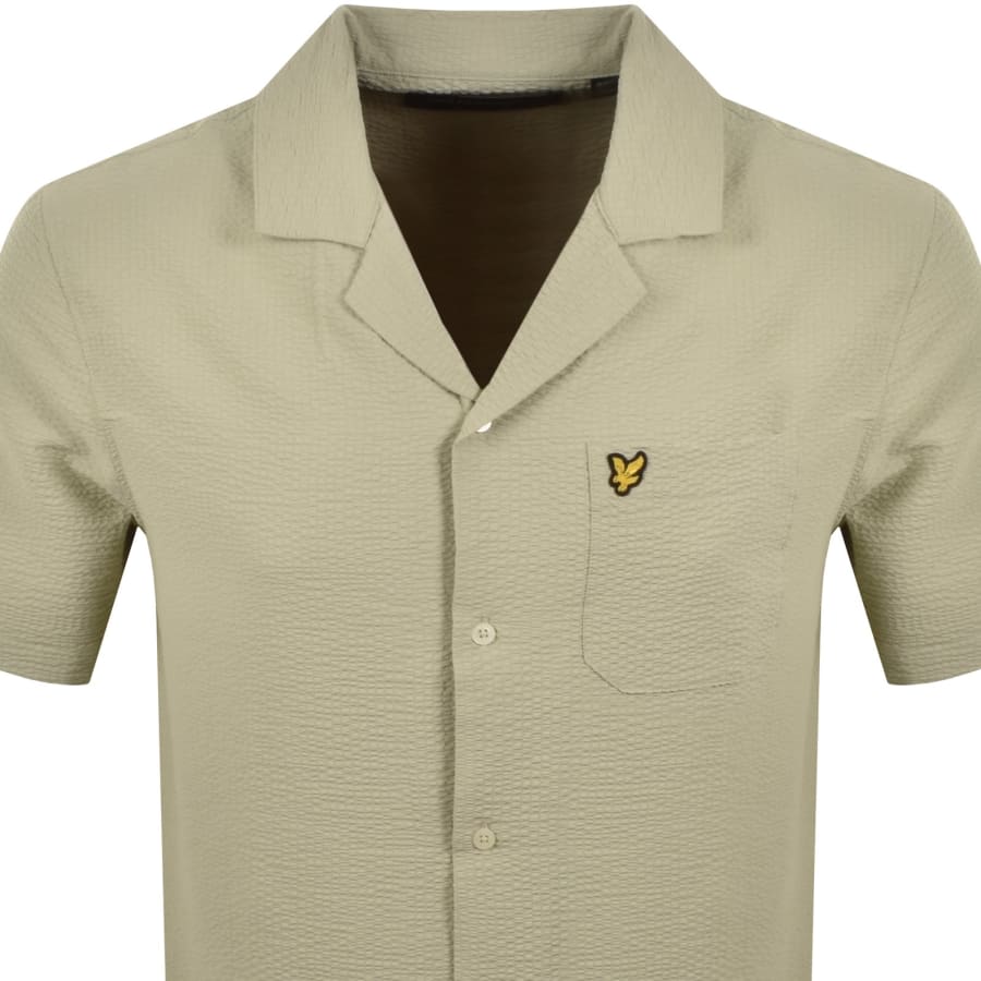 Image number 2 for Lyle And Scott Crinkle Resort Shirt Grey