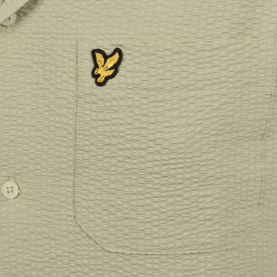 Image number 3 for Lyle And Scott Crinkle Resort Shirt Grey