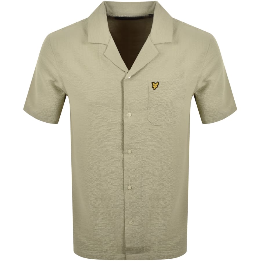 Image number 1 for Lyle And Scott Crinkle Resort Shirt Grey