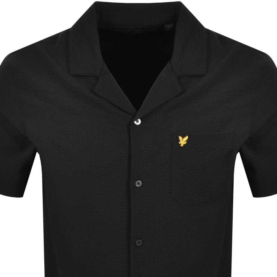 Image number 2 for Lyle And Scott Crinkle Resort Shirt Black