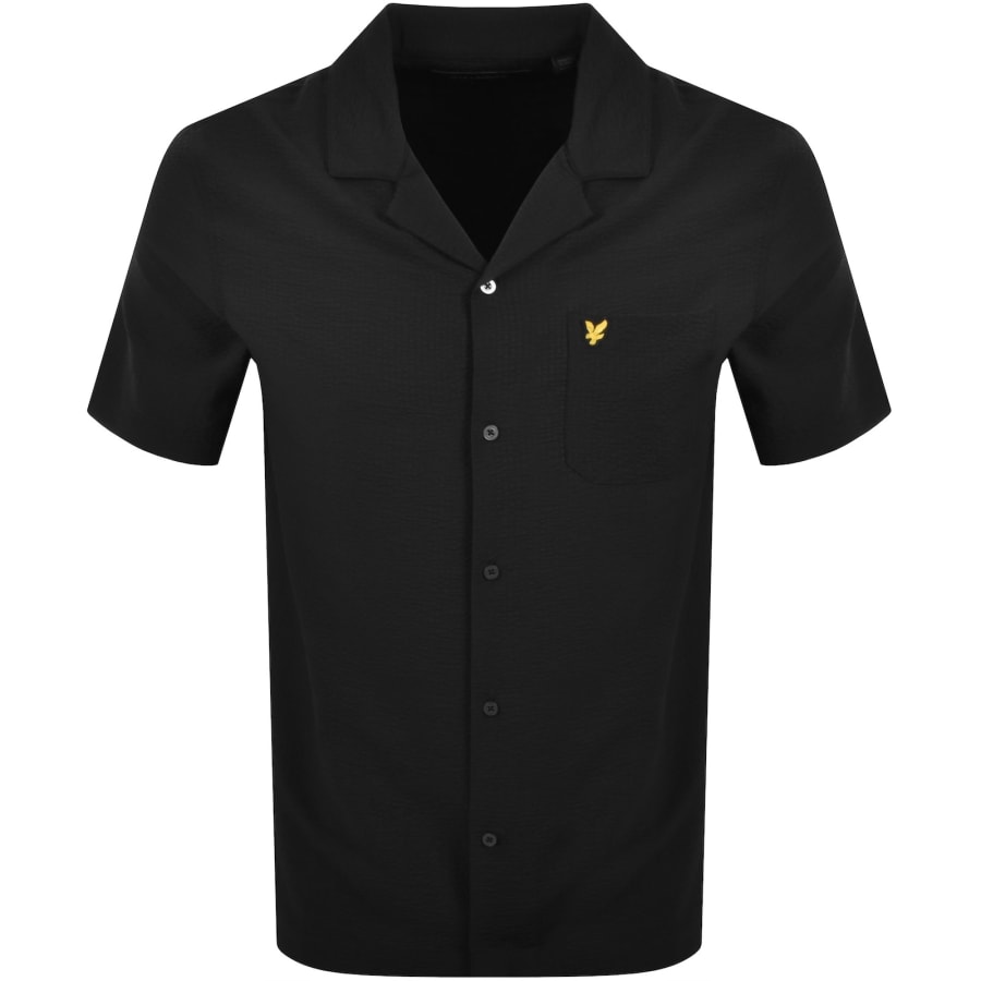 Image number 1 for Lyle And Scott Crinkle Resort Shirt Black