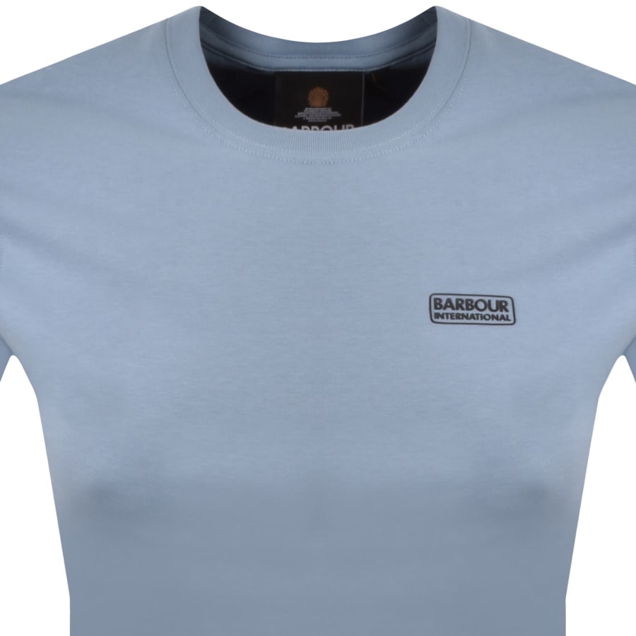 Image number 2 for Barbour International Small Logo T Shirt Blue