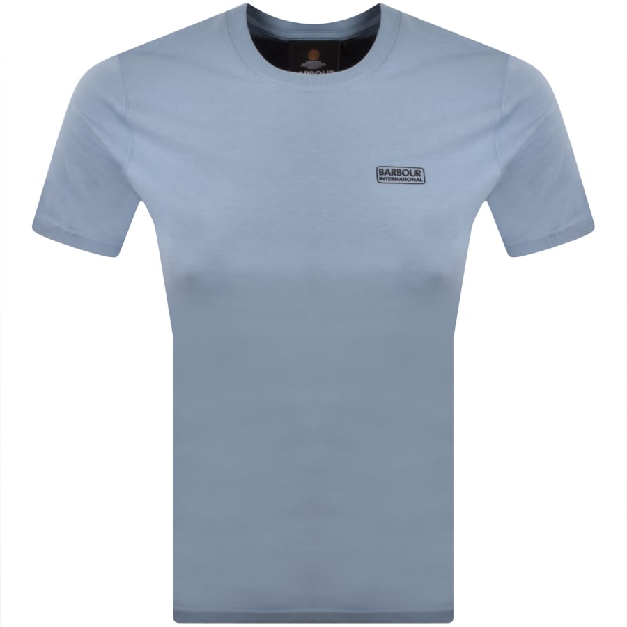 Image number 1 for Barbour International Small Logo T Shirt Blue