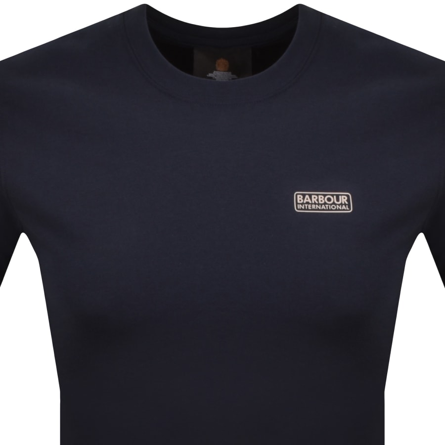 Image number 2 for Barbour International Small Logo T Shirt Navy