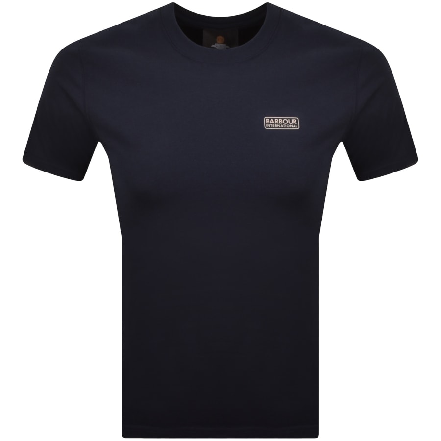 Image number 1 for Barbour International Small Logo T Shirt Navy