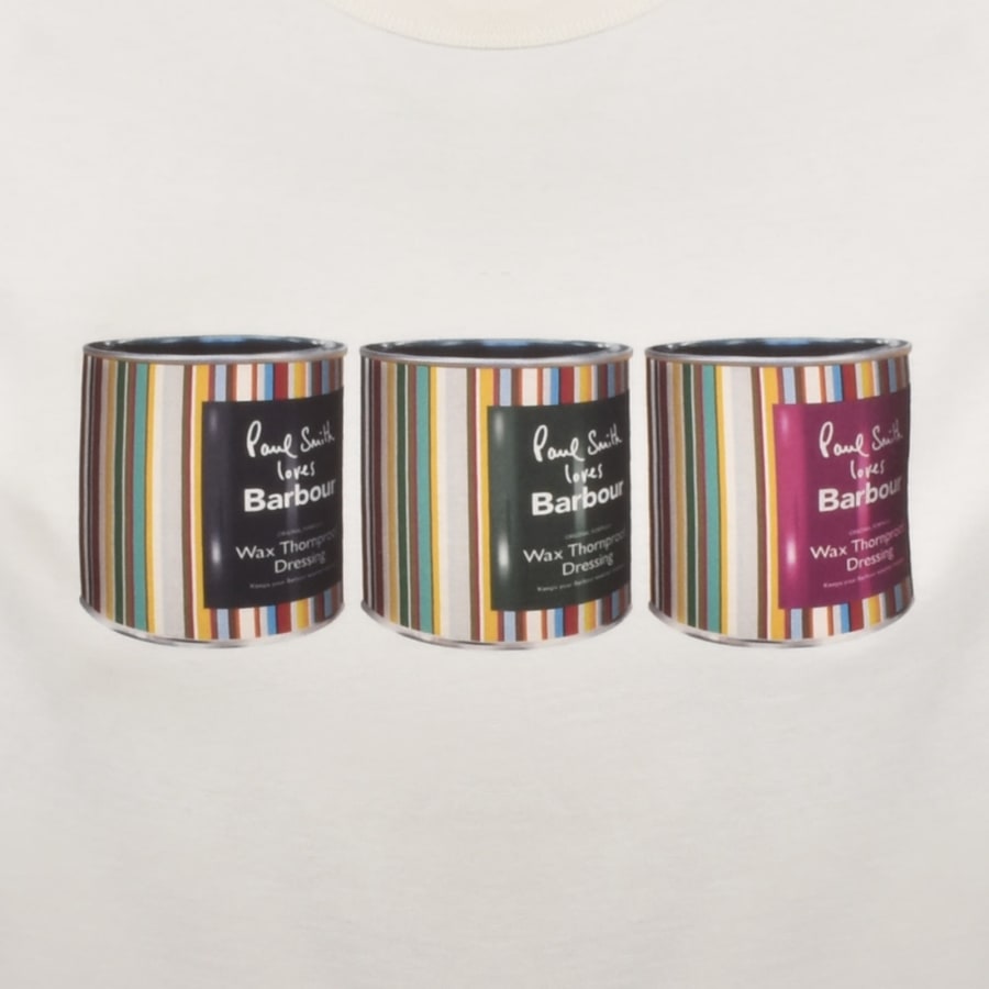 Image number 3 for Barbour X Paul Smith Tinned T Shirt Off White
